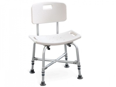 Scaun pentru dus cu spatar 150kg