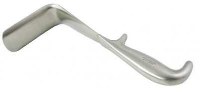 Valva vaginala Doyen, din otel inox, lungime 9 cm, latime 4.5 cm, lungime maner 22.5 cm