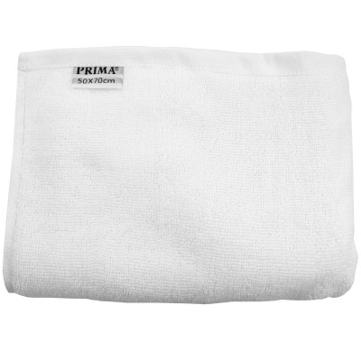 Prosop 100% bumbac flausat alb, 50x70cm, 700gr/m2, 1 bucata