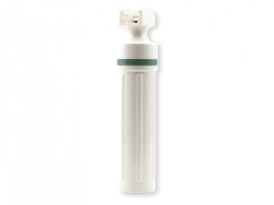 Maner din plastic pentru lame de unica folosinta cu fibra optica