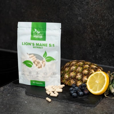 Coama leului - Lion's Mane Extract, 500 mg, 90 Capsule