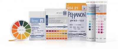 Teste pH PEHANON, pentru solutii colorate (cutie cu 200 benzi testare)