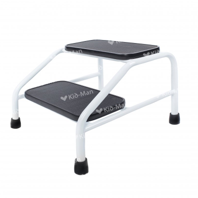 Scăriță Pat Spital cu 2 Trepte | Metalică | Antiderapantă