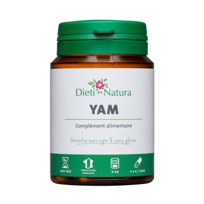 Wild Yam pentru menopauza, crampe menstruale, calmant al nervilor, crampe abdominale si intestinale (60 capsule)