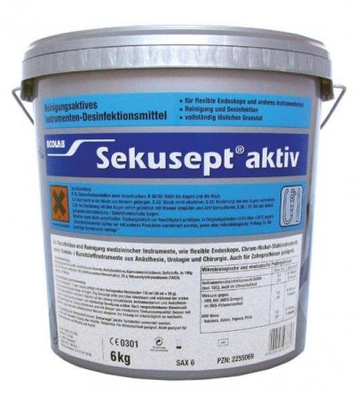 Sekusept Aktiv - Dezinfectant concentrat pulbere pentru instrumentar medical - 1,5 Kg