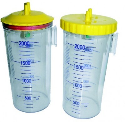 Borcan colector secretii 2 l, sterilizabil la 134 C