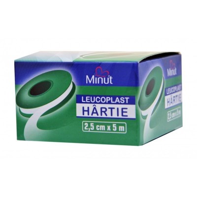Leucoplast Hartie - Minut - 2.5 cm x 5 metri