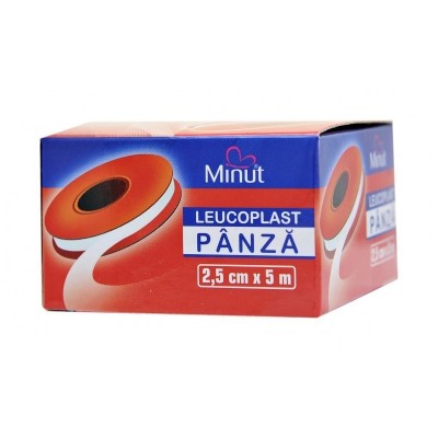 Leucoplast Panza - Minut - 2.5 cm x 5 metri