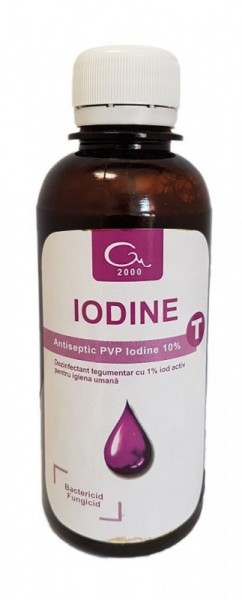 Iodine T - Dezinfectant tegumente pe baza de iod - 200 ml