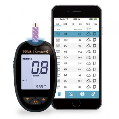 Fora 6 Connect - Glucometru Bluetooth 6 parametri