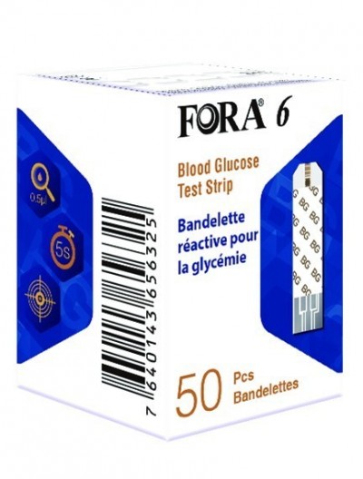 Teste FORA 6 pentru masurarea glicemiei – 50 buc