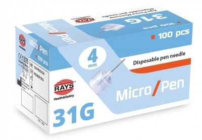 Ac tip PEN pentru insulina - 31G x 4 mm - 100 buc