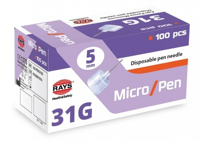 Ac tip PEN pentru insulina - 31G x 5 mm - 100 buc