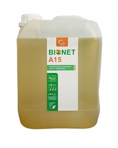 Bionet A15 - Dezinfectant suprafete concentrat - 5 litri