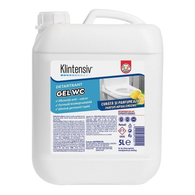 Detartrant WC Gel Klintensiv - 5 litri
