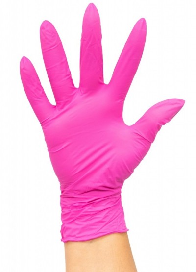 Manusi Examinare din Nitril - Nitrylex Magenta - 100 buc