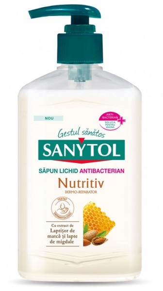 Sanytol - Sapun Lichid Antibacterian - Nutritiv - 250 ml
