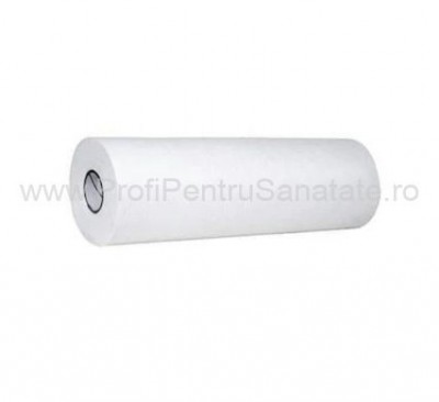 Rola cearceaf hartie- alba-PPS-60cm/100cm