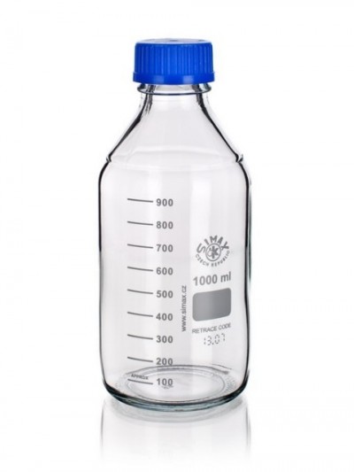 Sticla alba pentru biureta GL45 1000 ml