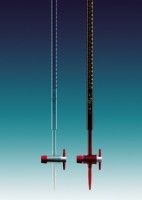 Biureta cu robinet lateral clasa AS sticla alba, robinet teflon - 100 ml/0,2