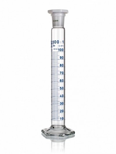 Cilindru de amestecare clasa A gradatii albastre - 25 ml