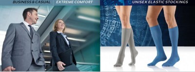 Ciorapi compresivi COMFORT SOCKS COTTON-SILK 15-21 mmHg; BUSINESS & CASUAL; UNISEX