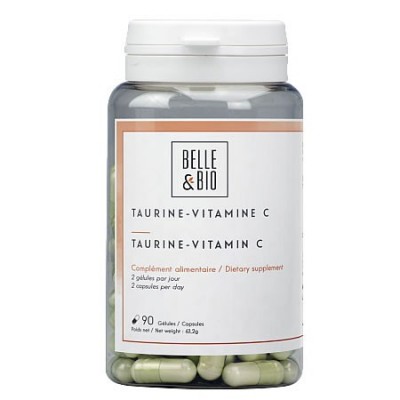 Taurina si Vitamina C, in caz de oboseala, ofera vitalitate, rezistenta, forta si energie, 500 mg (90 capsule)