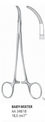 Pensa hemostatica Baby-Mixter  18 cm