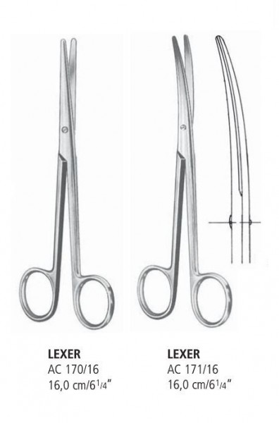 Foarfeca disectie LEXER 16.0 CM