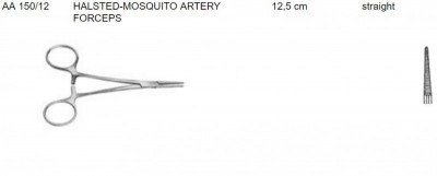 Pensa HALSTED-MOSQUITO, dreapta, 12.5 cm, AA 150/12