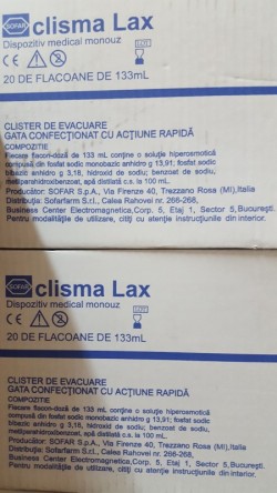 CLISMALAX / CLISMA LAX SOFAR ITALIA - AMBALAJ 20 BUC / CUT