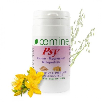 Oemine PSY (Sunatoare-Hipericina) - 60 capsule, ajuta in caz de depresie si nervozitate, regleaza nivelul de hormoni