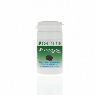 Oemine Spirulina, 1000 mg, 60 pastile