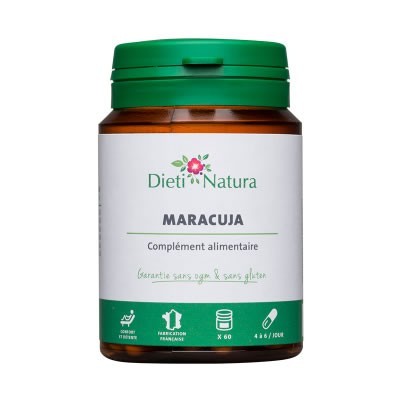 Maracuja (Fructul Pasiunii) 200 capsule, efect de calmare si linistire, scade stresul, somn linistit