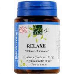 Relaxe Bio, 200 capsule, proprietati de relaxare, reduce oboseala, in caz de stres si suprasolicitare