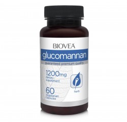 GLUCOMANNAN, 1200 mg, 60 Capsule, intareste inima si suprima apetitul, intareste functiile cardiovasculare, mentine nivelurile ssnstoase de colesterol