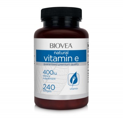 Vitamina E 400 IU 240 gelule, Antioxidant puternic, Sprijină o creștere sănătoasă a pielii și a părului, Susține ochii sănătoși