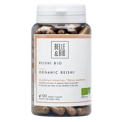 Reishi Ganoderma Bio‎, previne oboseala, anxietatea, depresia si bolile din sezonul rece, 120 capsule