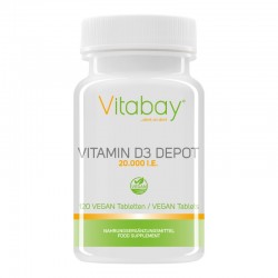 Vitamina D3 - 20.000 UI - 10.000% Doza zilnica, 120 Tablete