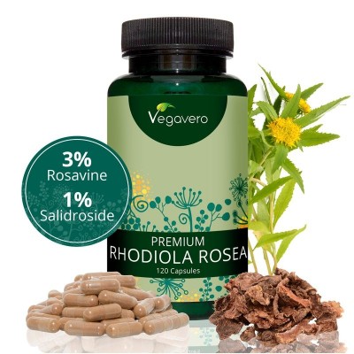 Rhodiola Rosea Premium Extract 120 capsule, oboseala, tonifiant, benefic impotriva stresului, creste libdoul