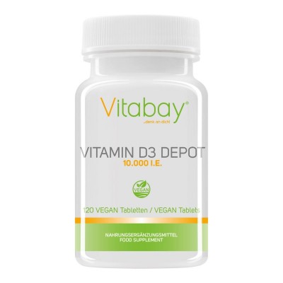 Vitamina D3 - 10.000 UI - 120 Tablete, Doza zilnica 5.000%
