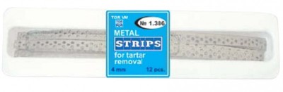 Stripuri metalice perforate profilactice pentru indepartarea tartrului, 12 bucati