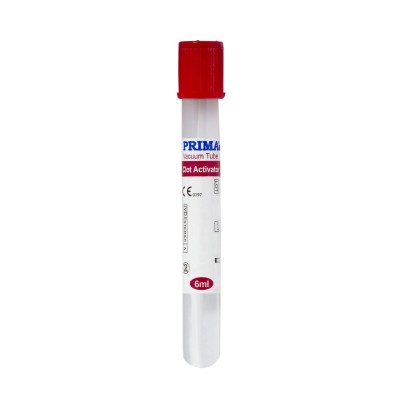 Microtainer biochimie PRIMA, rosu, 6 ml, steril, 100 bucati/ set