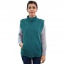 Vesta polar unisex PRIMA, fara maneci, culoare verde smarald, marime XS