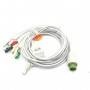 Cablu complet - Ecg Biolight cu 5 fire cleste - conector 12 pini