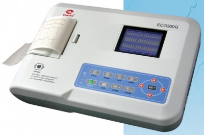 ECG cu 3 canale, Display 3.5” color LCD Contec ECG300G