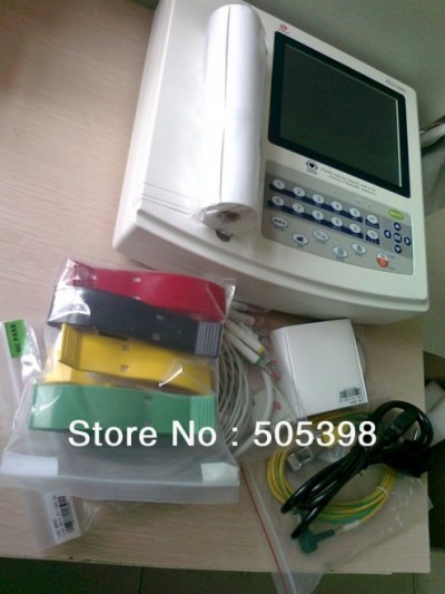 ECG cu 12 canale, Display 8” color LCD touch screen Contec ECG1200G