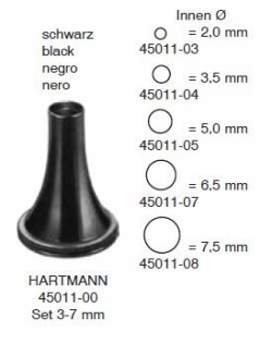 Specul auricular Hartmann, negru mat