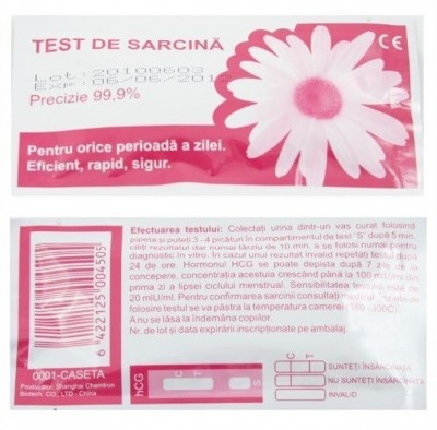 Teste sarcina tip caseta