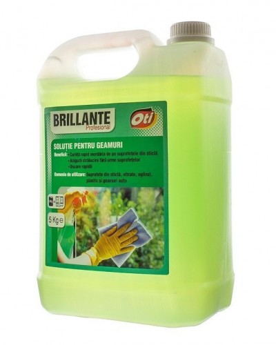 Solutie pentru geamuri Brillante Profesional - 5 litri